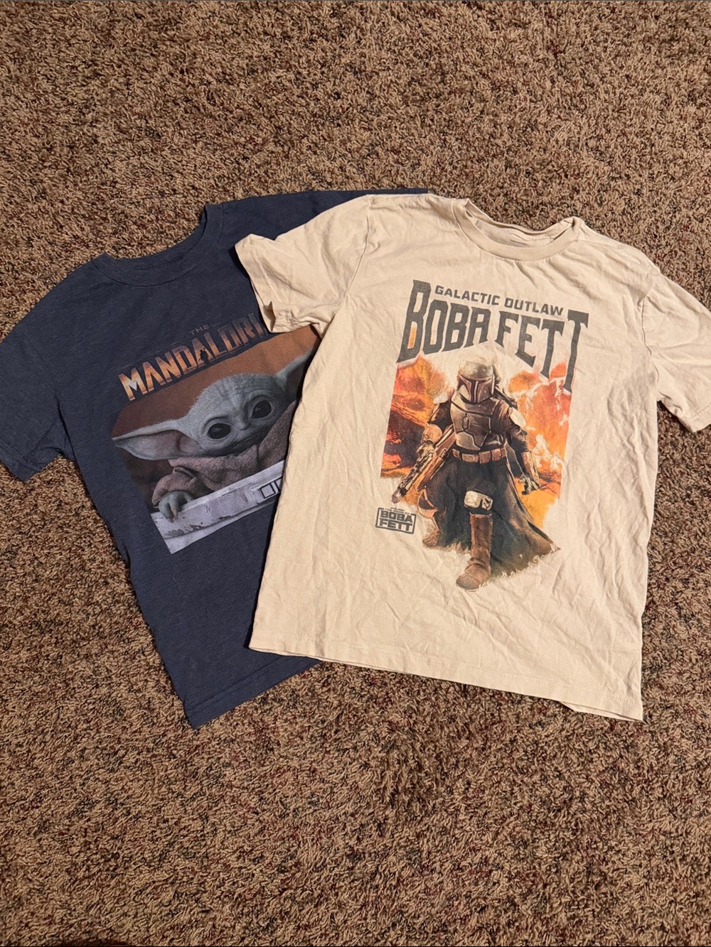 Old Navy Kids Star Wars Tees - Navy & Cream Graphic Shirts